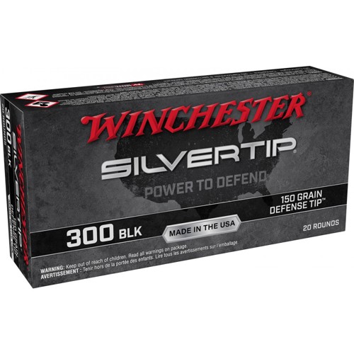 WINCHESTER Silvertip 300 AAC Blackout 150gr Defense Tip Ammunition | 20 Rounds for sale at KYGUNCO.