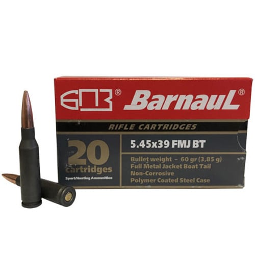 BARNAUL AMMO 5.45x39 60gr Full Metal Jacket Steel Ammunition | 20 Rounds for sale at KYGUNCO.