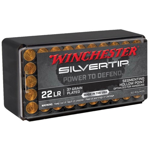 WINCHESTER Silvertim 22LR 37gr Segmenting Hollow Point Ammunition | 50 Rounds for sale at KYGUNCO.