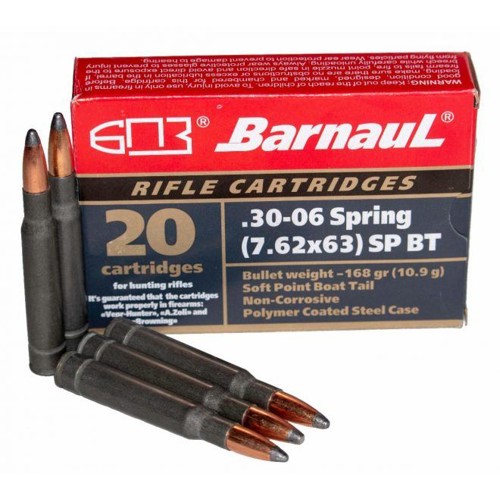 BARNAUL AMMO 30-06 150Gr HPJBT Polycoated Steel Case 20rd for sale at KYGUNCO.