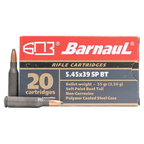 BARNAUL AMMO 5.45x39 55Gr SPBT Polycoated Steel Case 20rd for sale at KYGUNCO.
