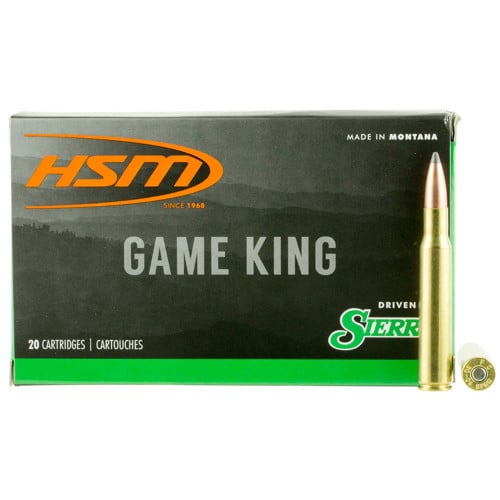 HSM AMMO 30-06 Springfield 165Gr SBT GameKing 20rd for sale at KYGUNCO.