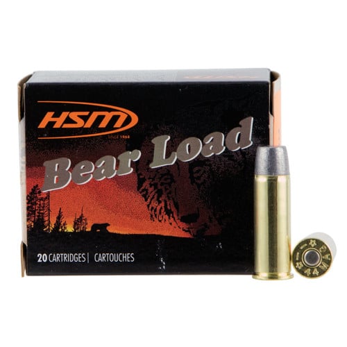 HSM AMMO Bear Load 44 Rem Mag 305Gr WFN Gas-Checked Brass Ammunition | 20 Rounds for sale at KYGUNCO.