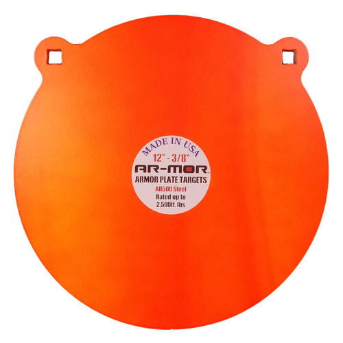 AR-MOR TARGETS 12 x 1/2" Round Gong Armour Plate Target for sale at KYGUNCO.