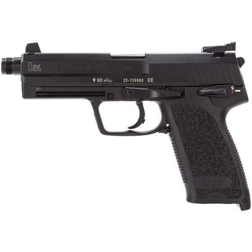 HK USA USP45 Tactical V1 45 ACP 5.1" 12rd Pistol w/ Threaded Barrel - Black for sale at KYGUNCO.