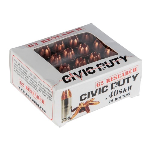 G2 RESEARCH 40SW Civic Duty 122Gr Lead Free Copper 20rd for sale at KYGUNCO.