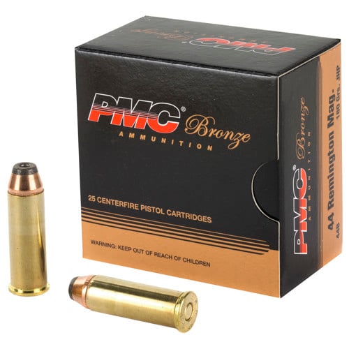 PMC Bronze 44 Rem Mag 180gr Jacketed Hollow Point Brass Ammunition | 25 Rounds for sale at KYGUNCO.