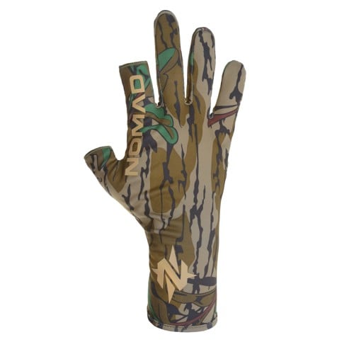 NOMAD CLOTHING Fingerless Turkey Glove Mossy Oak Greenleaf for sale at KYGUNCO.