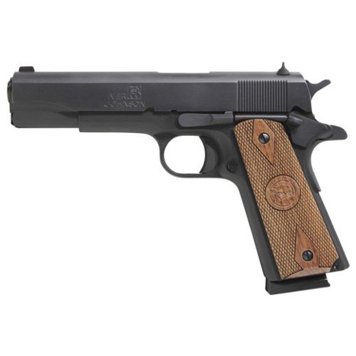 IVER JOHNSON 1911A1 Standard 38 Super 5" 8rd Pistol - Black / Wood for sale at KYGUNCO.