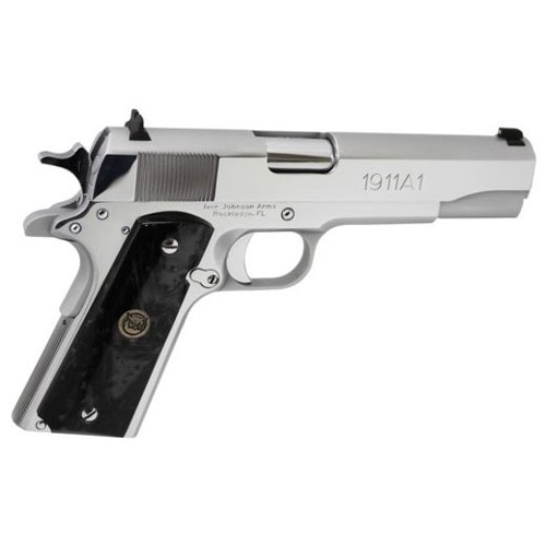 IVER JOHNSON 1911-A1 38 Super 5" 8rd - Stainless for sale at KYGUNCO.