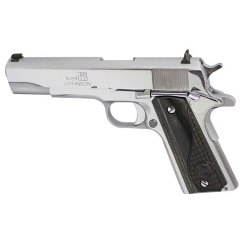 IVER JOHNSON 1911-A1 38 Super 5" 8rd - Stainless for sale at KYGUNCO.