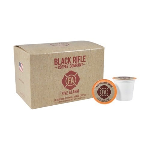 BLACK RIFLE COFFEE Five Alarm Medium Roast Coffee Single Serve for sale at KYGUNCO.
