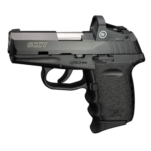 SCCY INDUSTRIES CPX-2 9mm 3.1" 10rd Pistol w/ Crimson Trace CTS-1500 Red Dot - Black for sale at KYGUNCO.