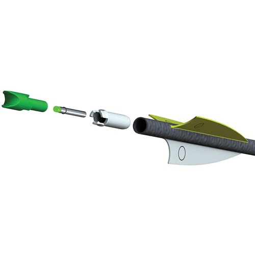 TENPOINT Alpha-Brite Lighted Nock System (.297) 3pk Green for sale at KYGUNCO.