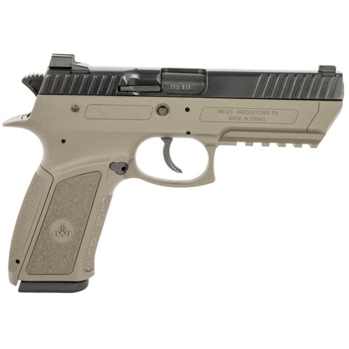 IWI Jericho 941 Enhanced 9mm 4.4" 17rd Pistol - OD Green / Black for sale at KYGUNCO.