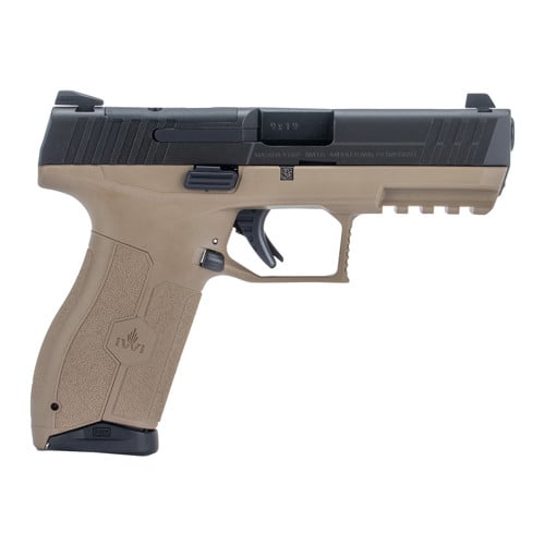 IWI Masada 9mm 4.1" 10rd Optic Ready Pistol - Black / Tan for sale at KYGUNCO.
