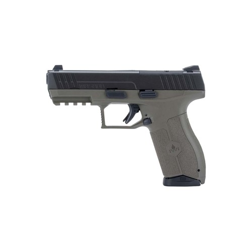 IWIW Masada 9mm 4.6" 17rd Optic Ready Pistol w/ Threaded Barrel - Black / OD Green for sale at KYGUNCO.