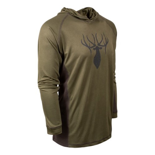 KINGS CAMO Performance Logo Hoodie Olive/Charcoal for sale at KYGUNCO.