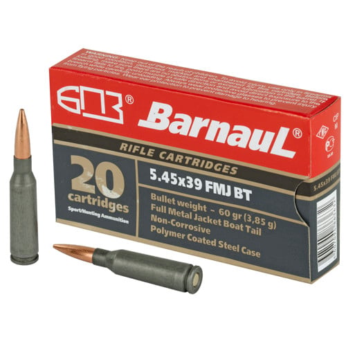 BARNAUL AMMO - 1 CASE LIMIT 5.45x39 500rd Case 60gr FMJ BT for sale at KYGUNCO.