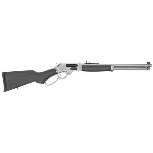 HENRY Side Gate 45-70 Govt 18.43" 4rd Lever Rifle | Satin Chrome for sale at KYGUNCO.