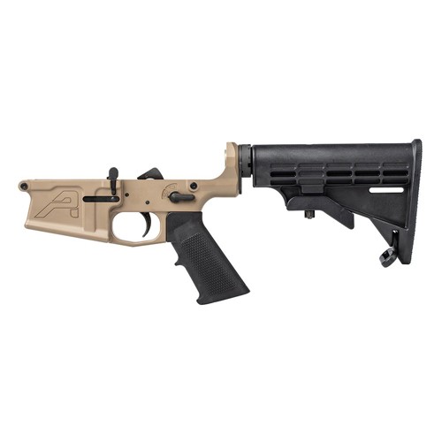 AERO PRECISION M5 Complete AR10 Lower Receiver w/ A2 Grip & Adjustable Stock - FDE for sale at KYGUNCO.