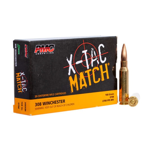 PMC X-TAC Match 308 Win 168gr Open Tip Ammunition | 20 Rounds for sale at KYGUNCO.