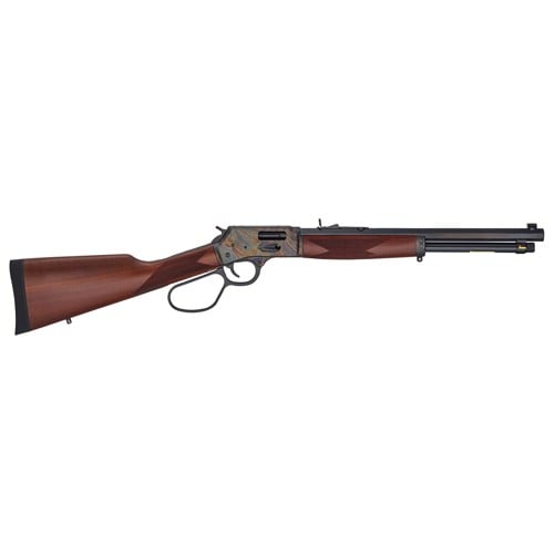 HENRY Big Boy Steel 44 Rem Mag 16.5" 7rd Lever Rifle w/ Octagon Barrel - Case Hardened | Walnut for sale at KYGUNCO.