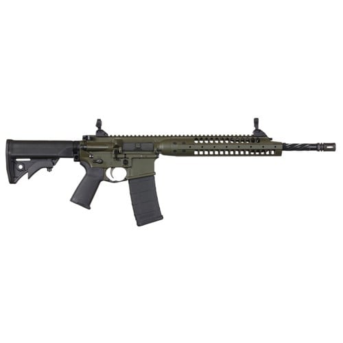 LWRC Six8-A5 6.8 Rem SPC 16.1" 30rd Semi-Auto Rifle w/ Spiral fluted Barrel - OD Green / Black for sale at KYGUNCO.