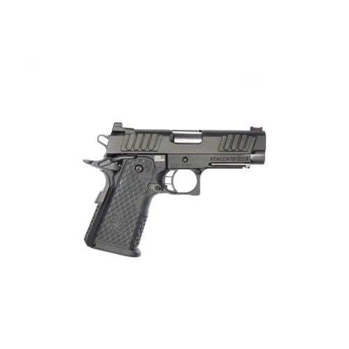 STACCATO C2 9MM 3.9" 16rd Pistol w/ Fiber Optic Sights Curved Trigger - Black for sale at KYGUNCO.