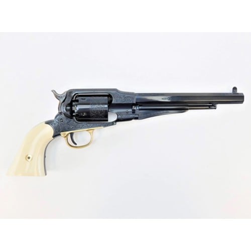 UBERTI 1858 New Army Deluxe 44 Cal 8" Ivory / Engraved for sale at KYGUNCO.