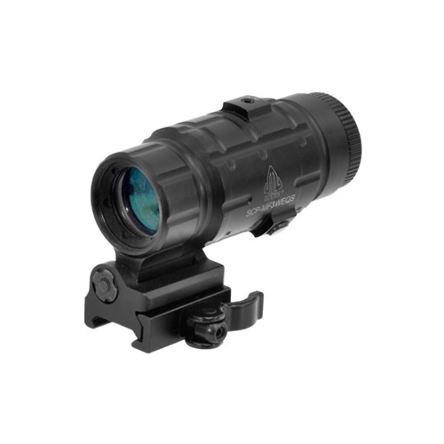 LEAPERS UTG 3X Magnifier w/ Flip-To-Side QD Mount W/E Adjustable for sale at KYGUNCO.