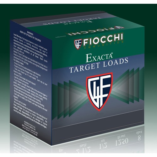 FIOCCHI 12Ga 2.75" Exacta Target White Rino 1-1/8oz 10rd for sale at KYGUNCO.