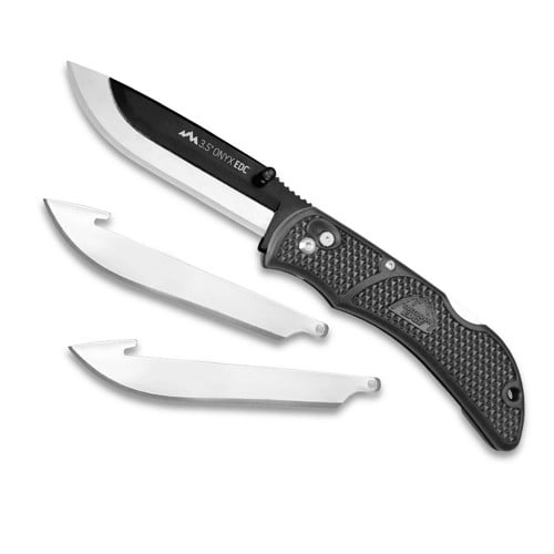 OUTDOOR EDGE 3.5" Onyx EDC Black, 3-Blades for sale at KYGUNCO.