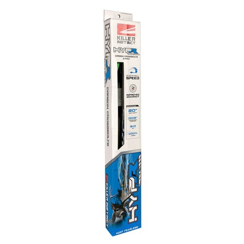 KILLER INSTINCT Hypr Lite 20" Crossbow Bolts 6pk for sale at KYGUNCO.
