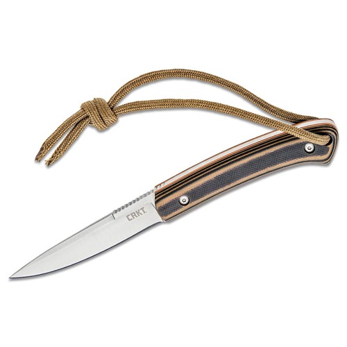 CRKT BIWA Brown Black 3.02" Plain Edge for sale at KYGUNCO.