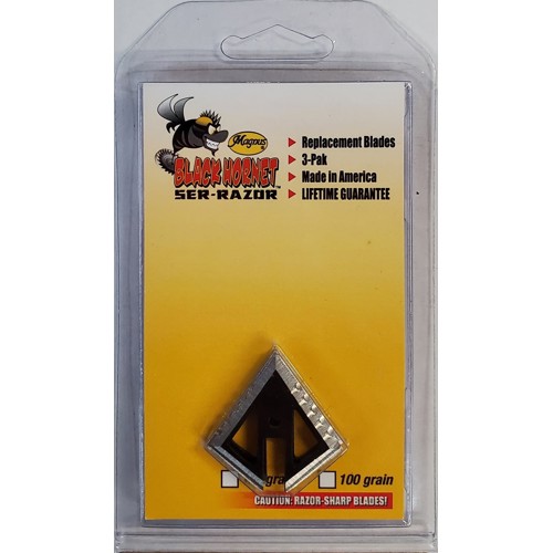 MAGNUS OUTDOOR PRODUCTS Black Hornet Ser-Razor 100 Gr Main Blade for sale at KYGUNCO.