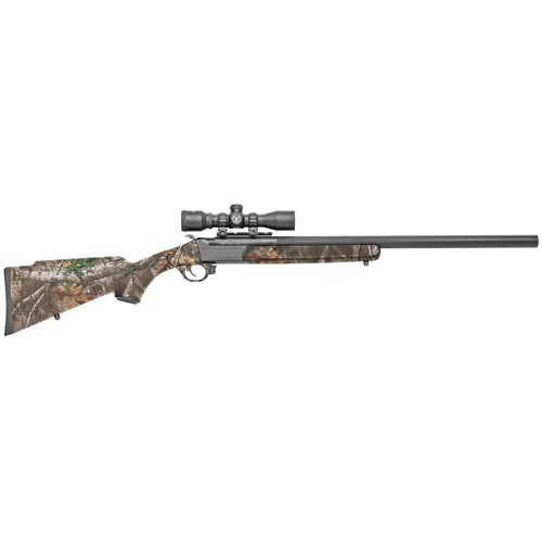 TRADITIONS Crackshot XBR 22 LR 16.5"/20" Single Shot Rifle w/ 4x32 Scope - Tungsten / Realtree Extra for sale at KYGUNCO.