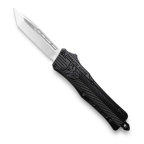 COBRATEC Small CTK-1 AUTO OTF 2.75" Tanto Blade w/ Black Aluminum Handles for sale at KYGUNCO.