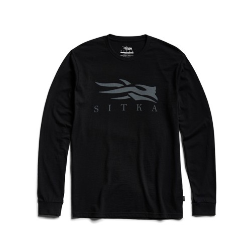 SITKA Icon Long Sleeve Tee Black for sale at KYGUNCO.