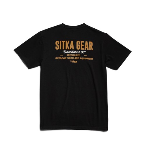 SITKA Signage Tee Black for sale at KYGUNCO.