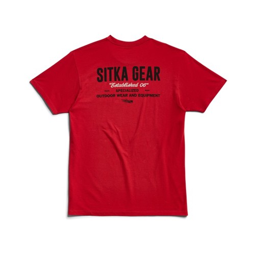 SITKA Signage Tee Cardinal for sale at KYGUNCO.