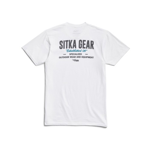 SITKA Signage Tee White for sale at KYGUNCO.