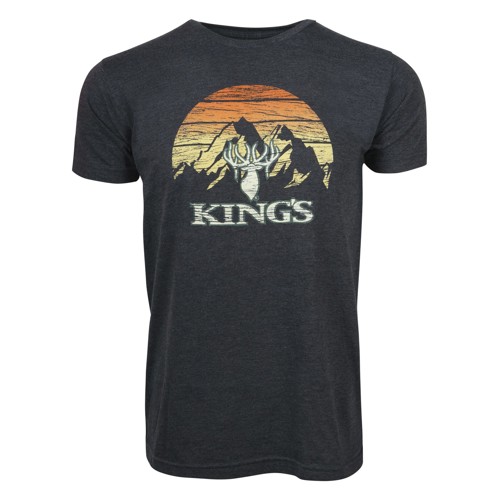 KINGS CAMO Sun Set Tee Heather Graphite for sale at KYGUNCO.