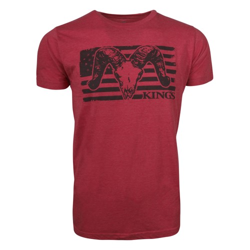 KINGS CAMO USA RamTee Heather Red for sale at KYGUNCO.