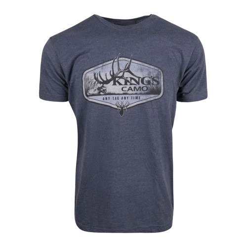 KINGS CAMO Dead Head Tee Heather Denim for sale at KYGUNCO.