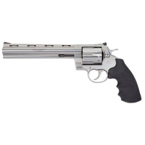 COLT Anaconda 44 Rem Mag 8" 6rd Revolver - Stainless / Hogue Rubber Grips for sale at KYGUNCO.