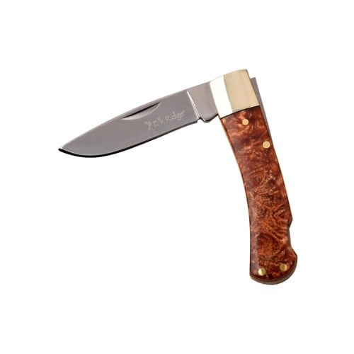 ELK RIDGE Trapline Folding Knife 2.25" Drop Point Blade - Brown Resin Handles for sale at KYGUNCO.