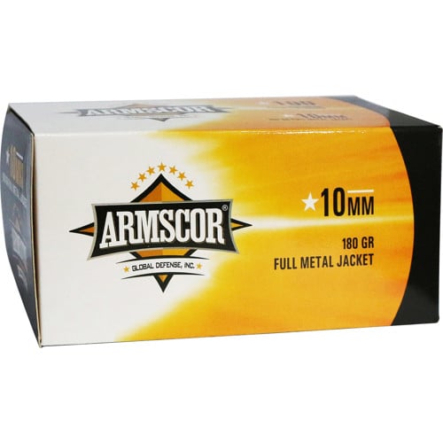ARMSCOR 10mm 180gr Full Metal Jacket Ammunition | 100 Rounds for sale at KYGUNCO.