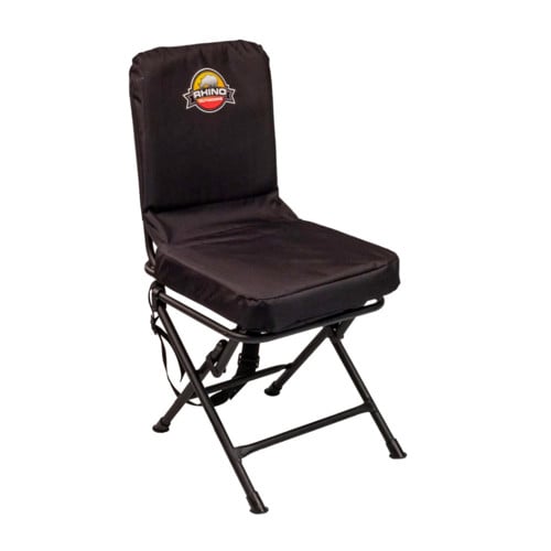 RHINO BLINDS Folding Swivel Chair Black 13"x14"x31" for sale at KYGUNCO.