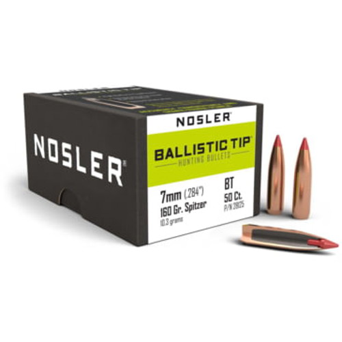 NOSLER Reloading Bullets Ballistic Tip-7mm 160 Grain SP 50rd for sale at KYGUNCO.